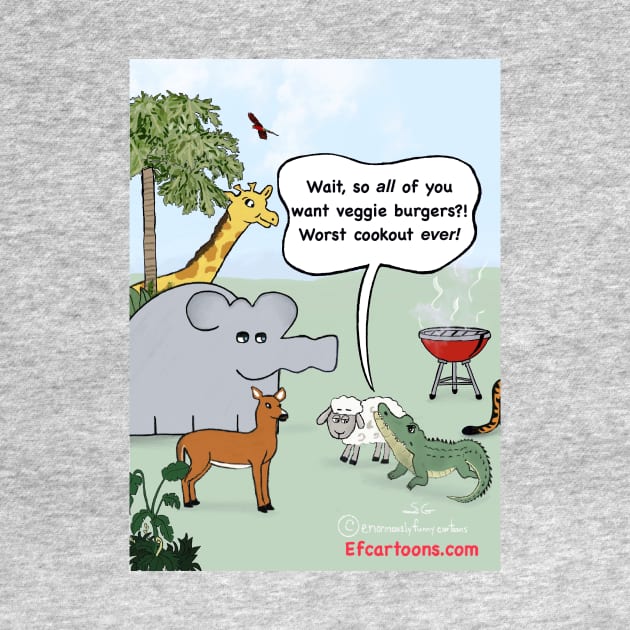 Veggie burgers by Enormously Funny Cartoons